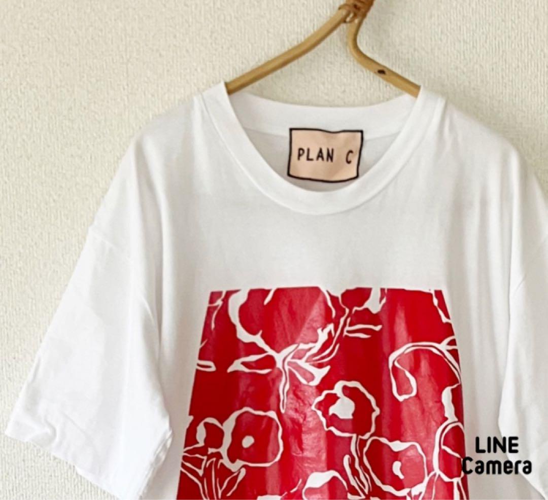 美品 PLAN C (Women)プランシー ボタニカルプリントTシャツ