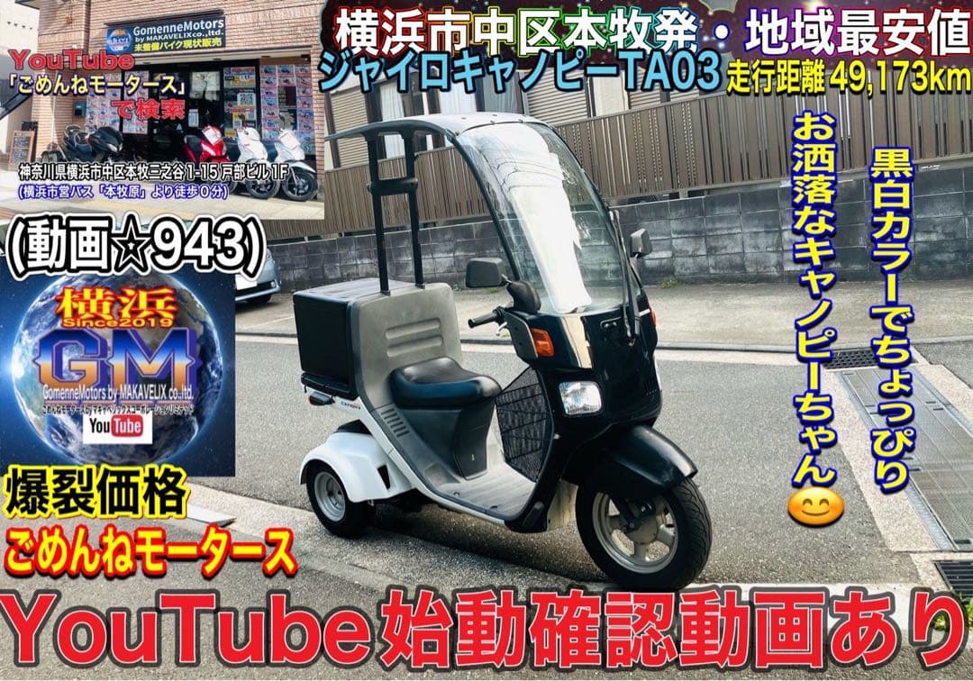 ジャイロキャノピーTA03 リアボックス付き♪白黒キャノピーちゃん^_^