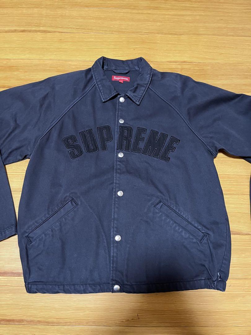 Supreme Snap Front Twill Jacket arc logo