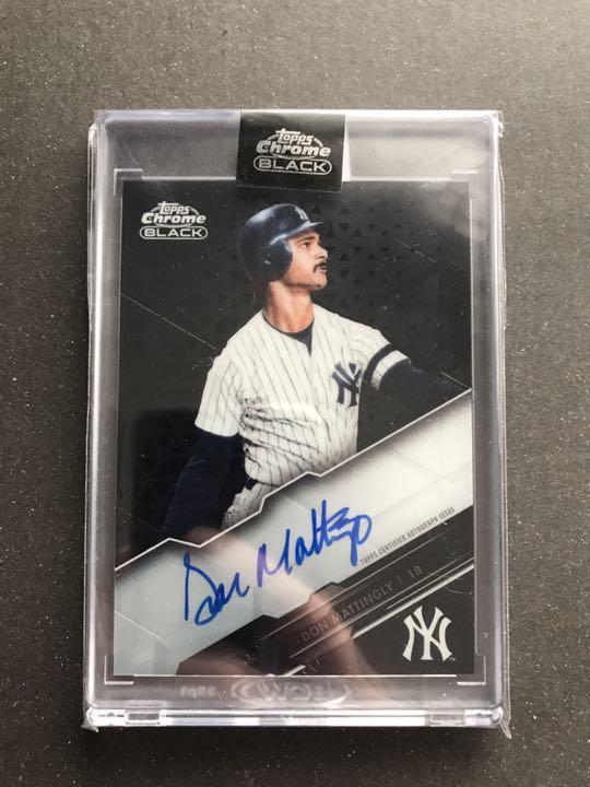 Topps chrome black Don Mattingly auto Topps chrome black Don Mattingly auto