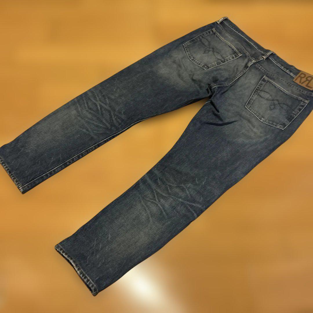 RRL ダブルアールエル　ダークブルー ストレートレッグ デニムW36L32
