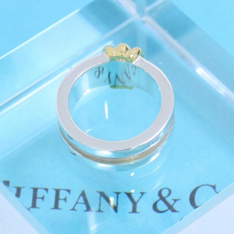 格安saleスタ ティファニー 良品 コンビ リング グルーブド 8号 TIFFANY アクセサリー