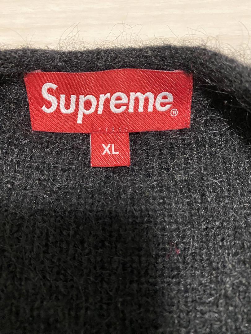 supreme Brushed Grid Cardigan XL カーディガン