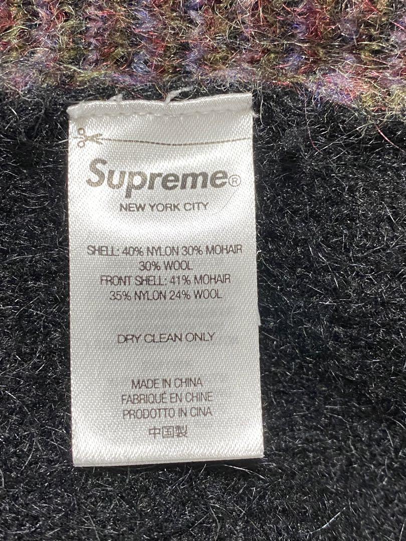 supreme Brushed Grid Cardigan XL カーディガン