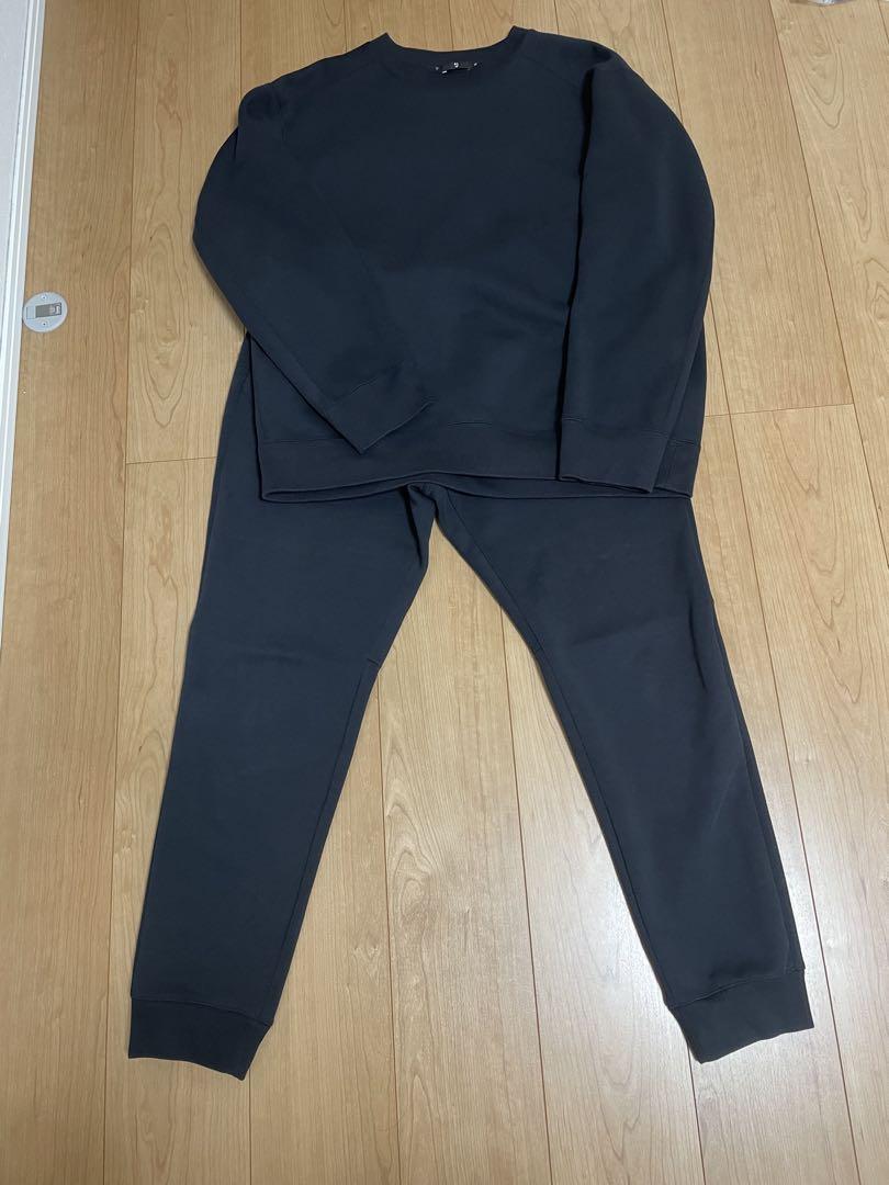 UNIQLO ジルサンダー　+J スウェット　セットアップ　ブラック　 M XL