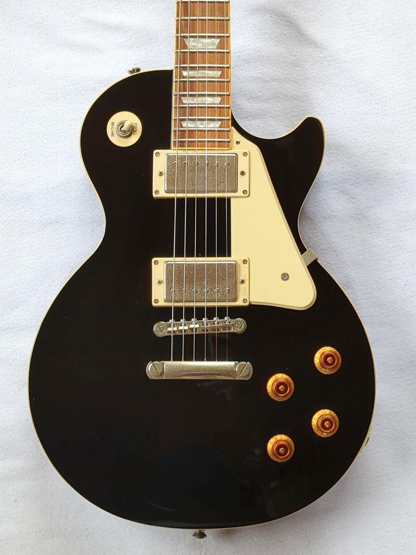 Epiphone レスポールスタンダード　エボニーブラック　ケース付き　送料無料 Epiphone レスポールスタンダード エボニーブラック ケース付き
