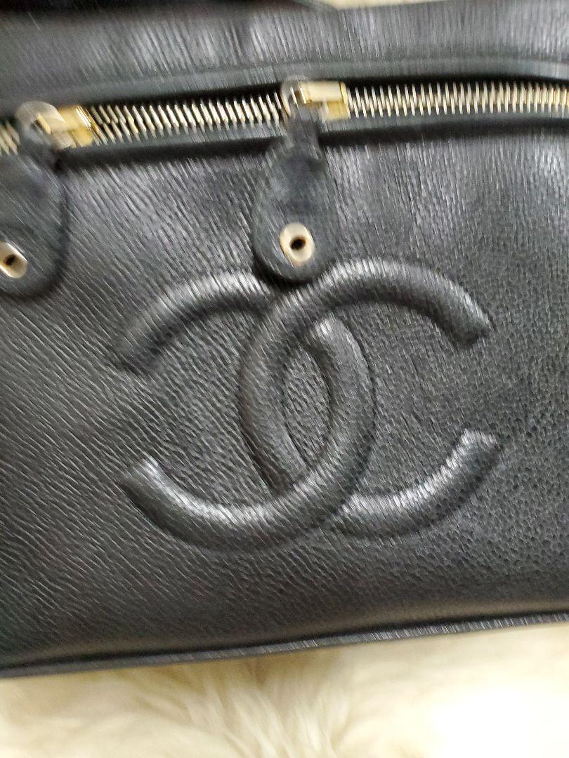 CHANEL シャネル　キャビアスキン　バニティバッグ