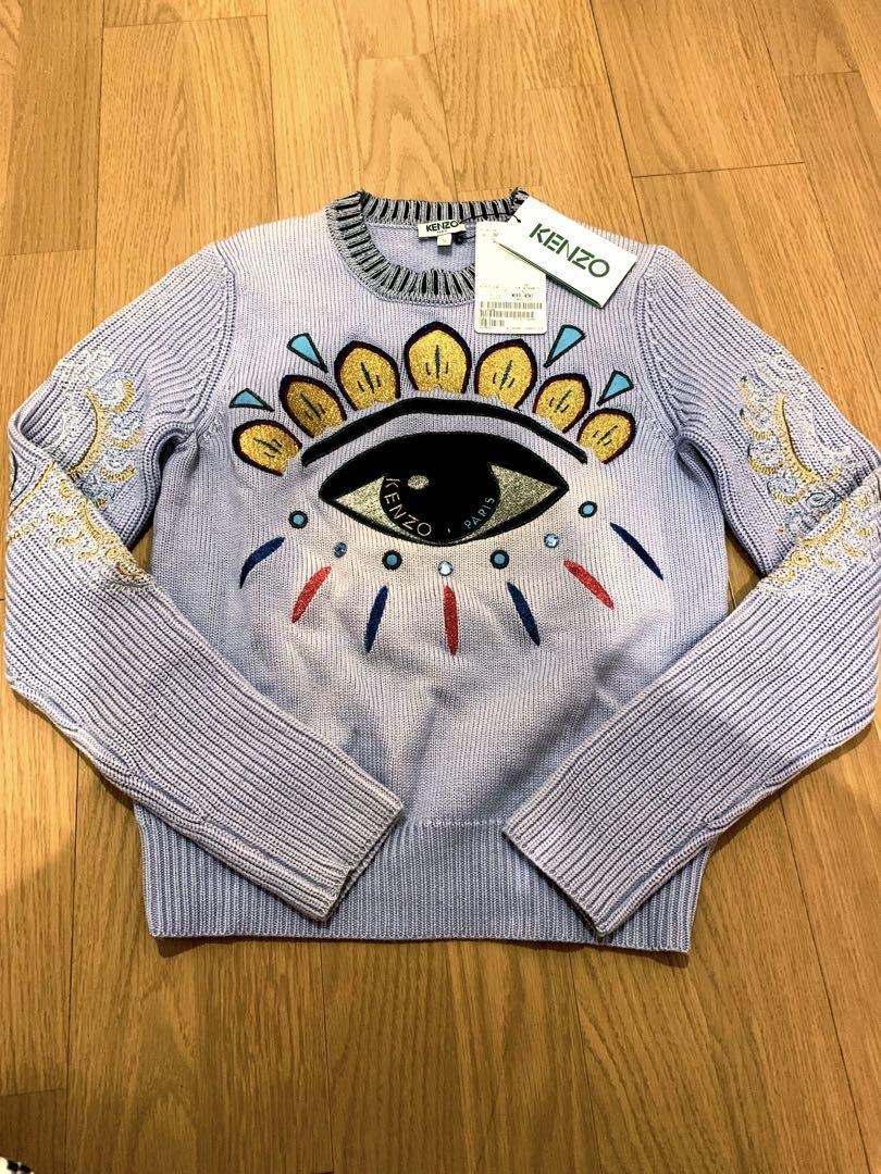 新品☆タグ付 KENZO EYEモチーフ刺繍ニット 定価9 ケンゾー