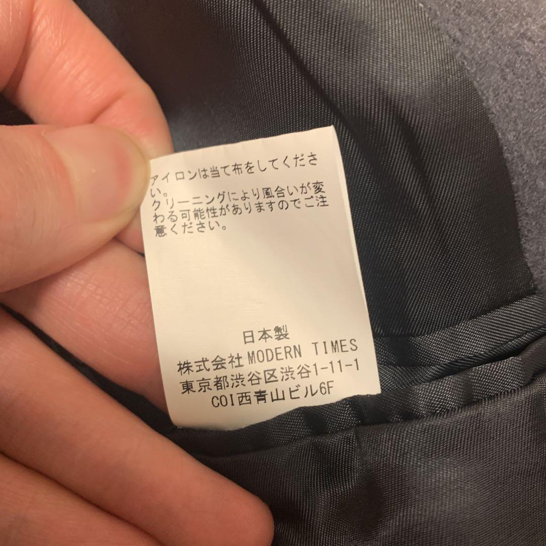 ジャケット・アウター LIDNM FINE WOOL MINIMAL HALF COAT m size