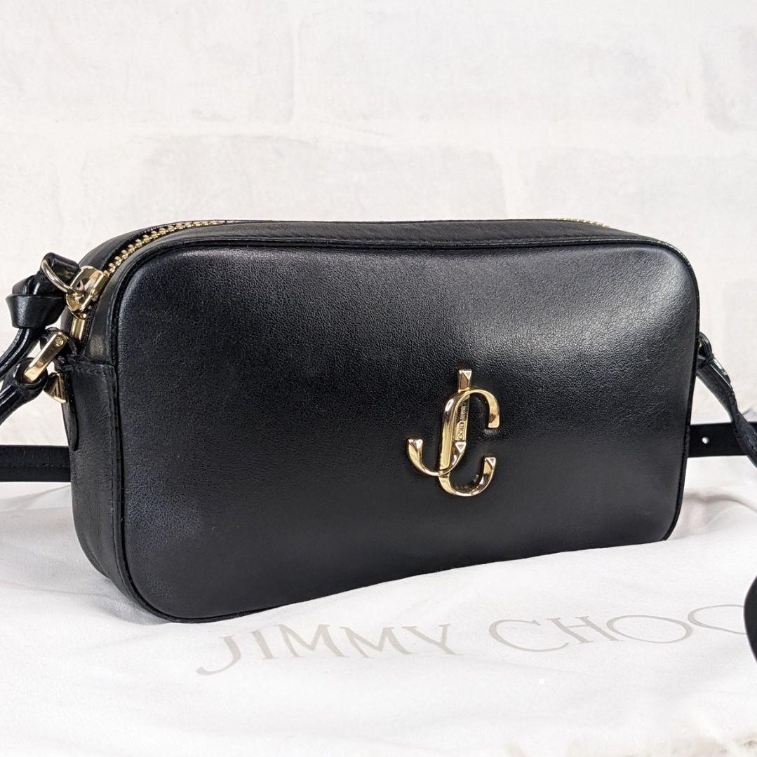 【お気にいる】 ジミーチュウ 美品 ショルダーバッグ レザー カメラバッグ バッグ