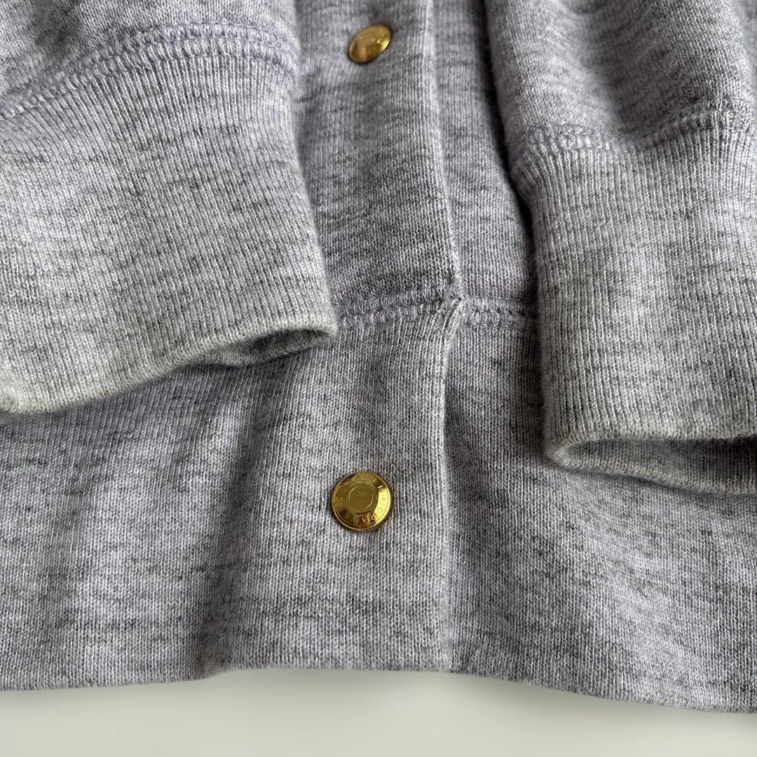 Drawer コットンカシミヤ裏毛ドットボタンカーディガン Drawer コットンカシミヤ裏毛ドットボタンカーディガン