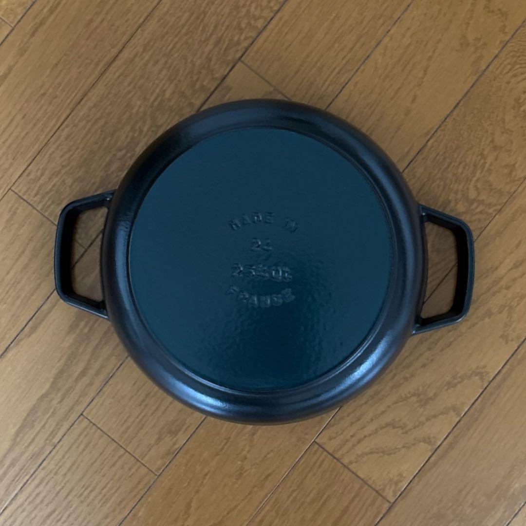 Staub ストウブ　ブレイザー ソテーパン ブラック 24cm 両手 鋳物