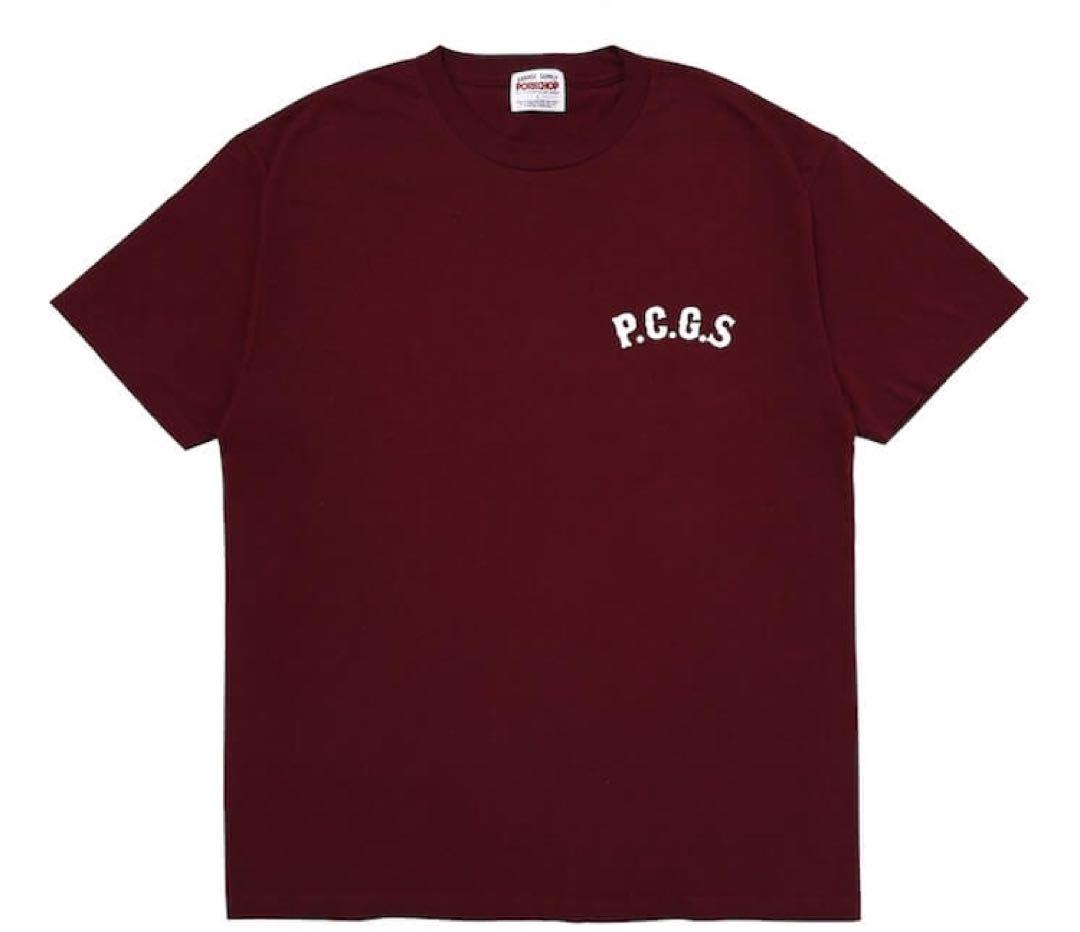 PORKCHOP GARAGE SUPPLY - PCGS BLOCK TEE (WHITE) / オーバル