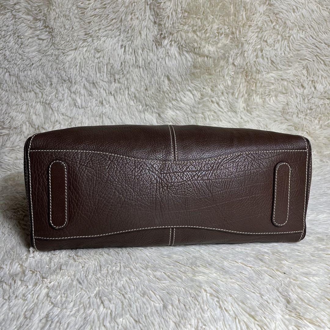 CELINE ブラウンレザートートバッグ 美品✨CELINE トートバッグ レザー ブラウン A4収納可能 バッグ