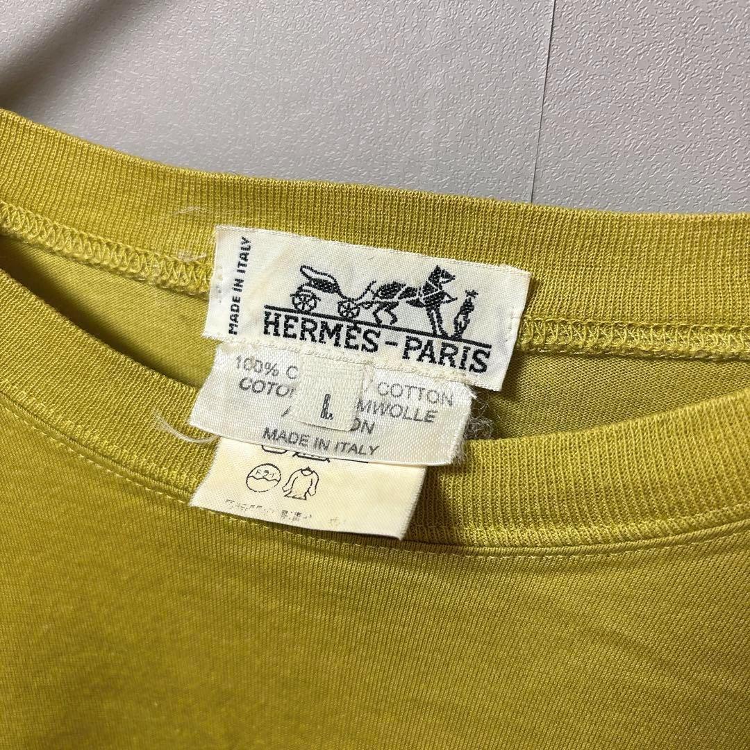 エルメス コットンTシャツ 袖刺繍 SM相当 アーカイブ Hermès エルメス コットンTシャツ 袖刺繍 SM相当 アーカイブ Hermès