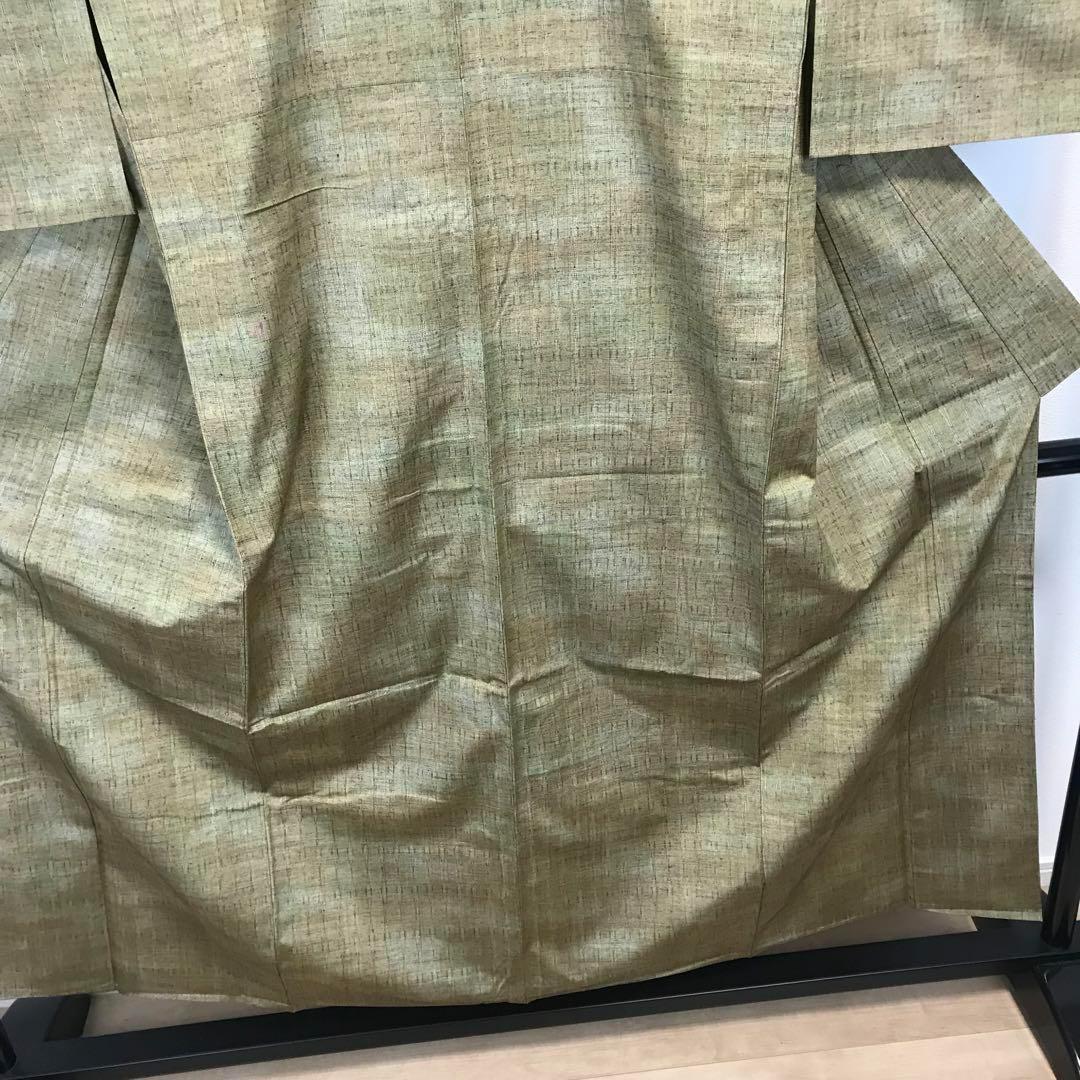 ZF-709 単衣 紬 暈し 居敷当て 美品 高級 上質