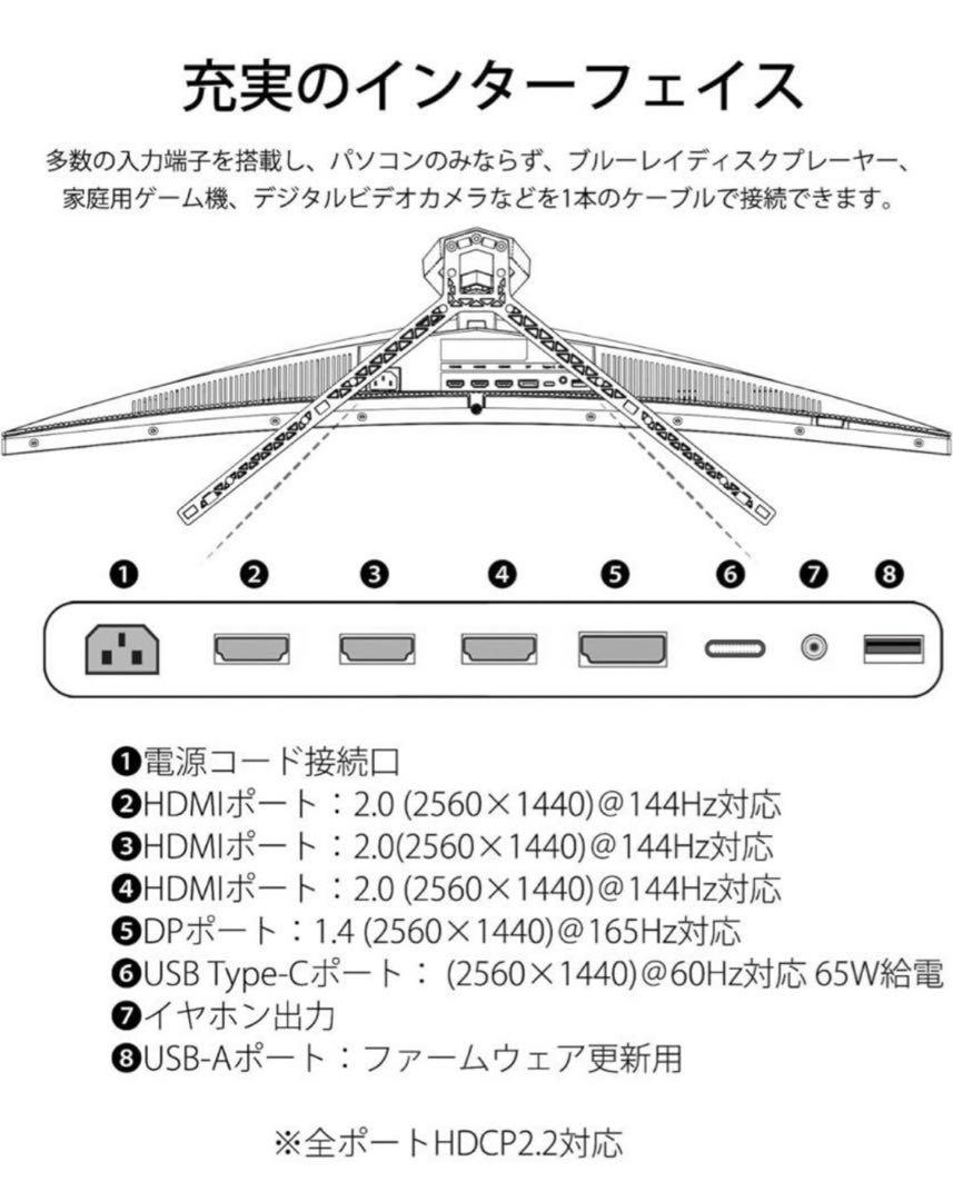 週末限定セール‼️JAPANNEXT 38.5型WQHD 165Hz モニター