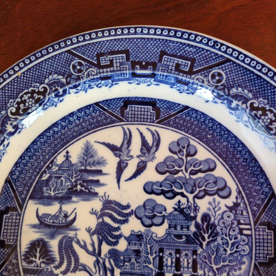 IRON STON CHINA WILLOW ウイローパターン　飾皿　プレート