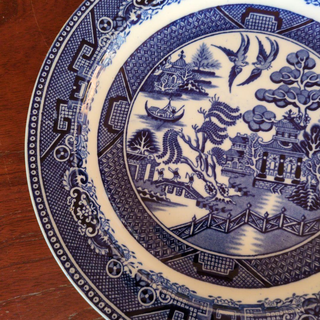 IRON STON CHINA WILLOW ウイローパターン　飾皿　プレート