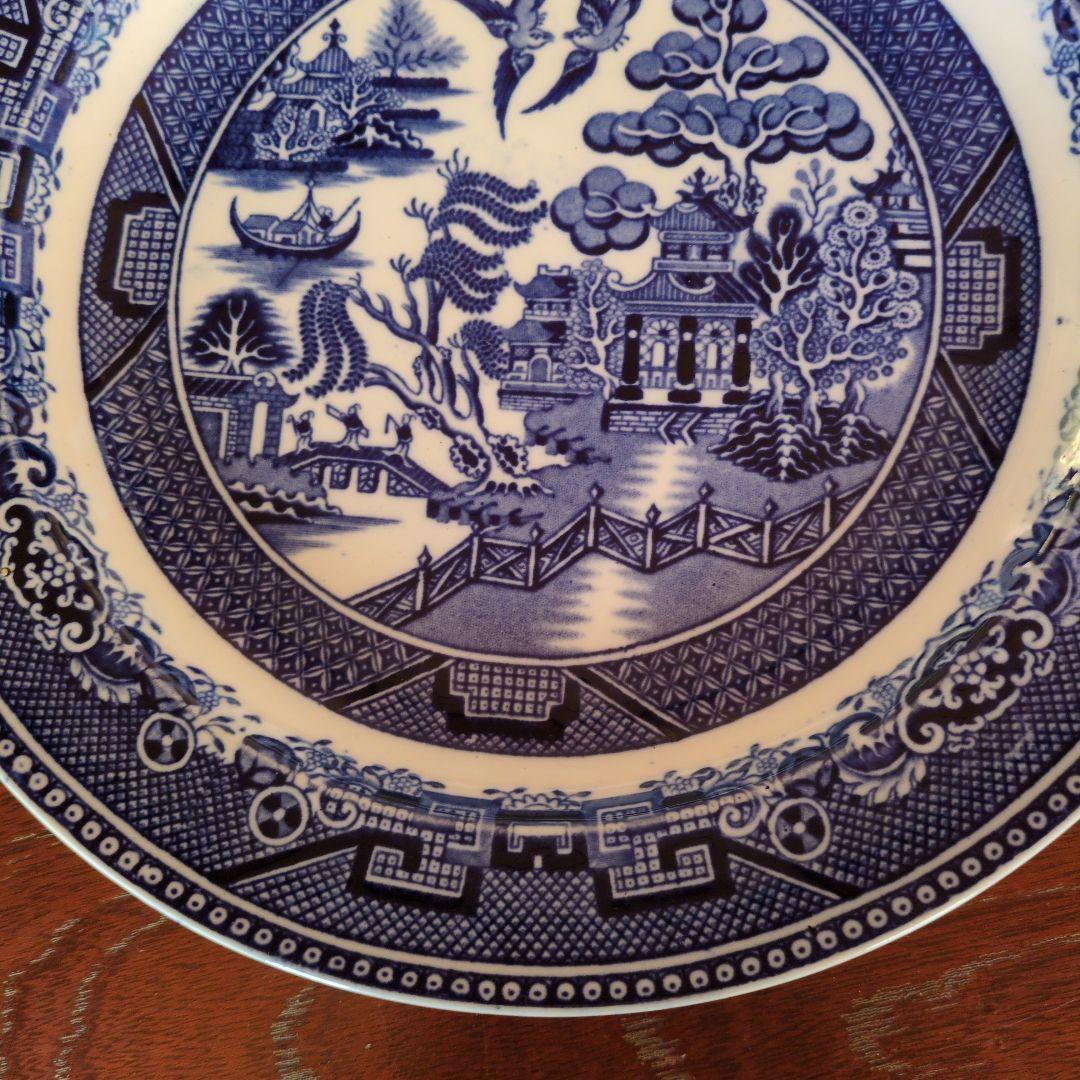 IRON STON CHINA WILLOW ウイローパターン　飾皿　プレート