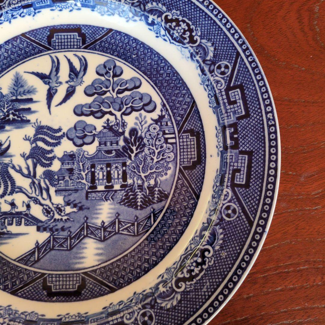 IRON STON CHINA WILLOW ウイローパターン　飾皿　プレート