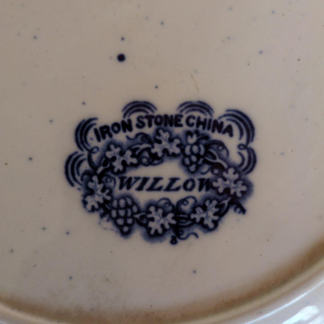 IRON STON CHINA WILLOW ウイローパターン　飾皿　プレート