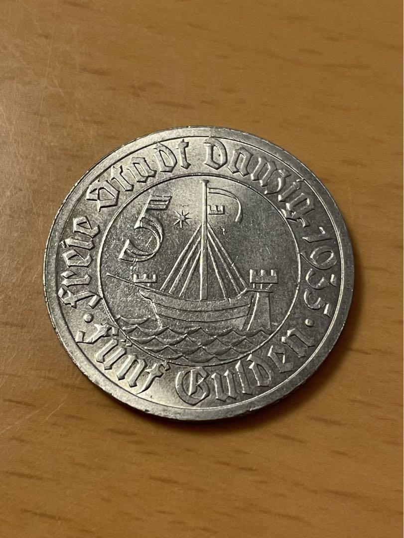 コレクション DANZIG 5 Gulden 1935