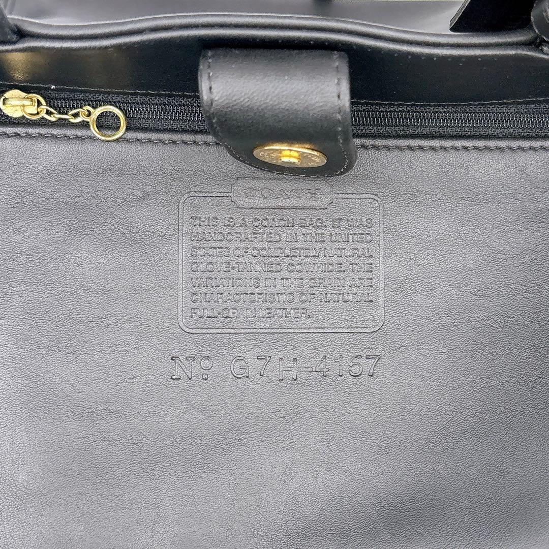 極美品　オールドコーチ　レザー　ショルダーバッグ トートバッグ　ブラック