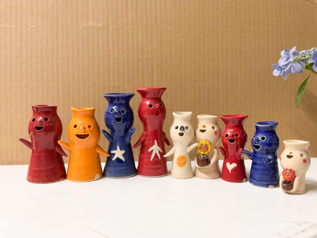 陶芸作家のかわいい工芸品　大家族セット