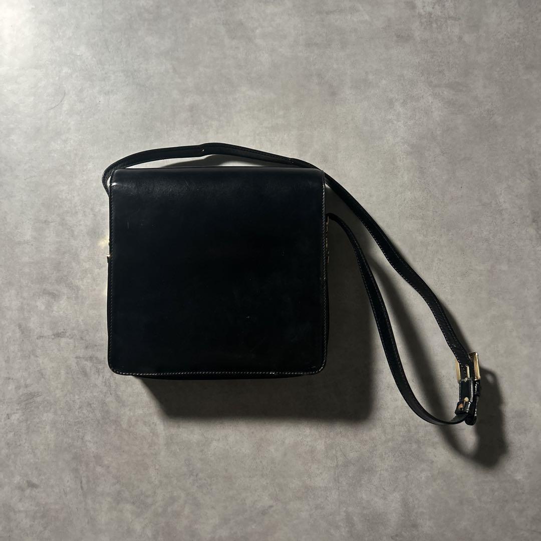 LOEWE ロエベ アナグラム エンボスロゴ レザー 本革 ショルダー バッグ LOEWE - 極 美品 LOEWE ロエベ アナグラム エンボス ロゴ レザー