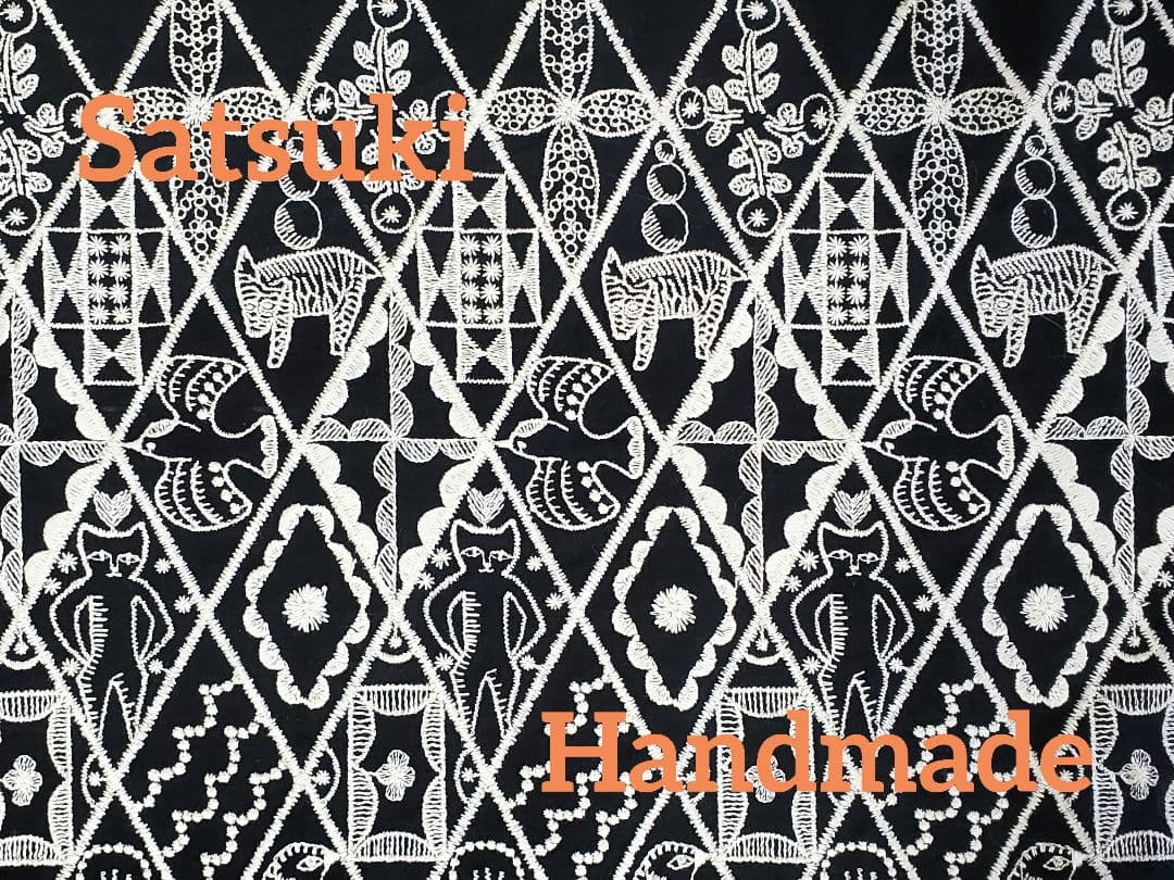 オーダー　ハンドメイド　ミナペルホネン　レア　シンフォニー　ブラック　バック大