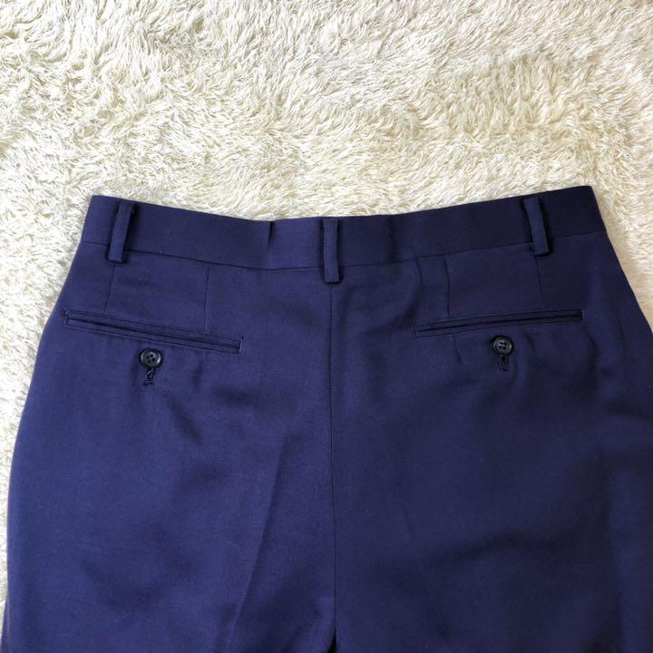 ウール 美品✨ 金ボタン セットアップスーツ 紫 LL SjPD9-m36172501039 coxtext 菅田将暉 80s しません
