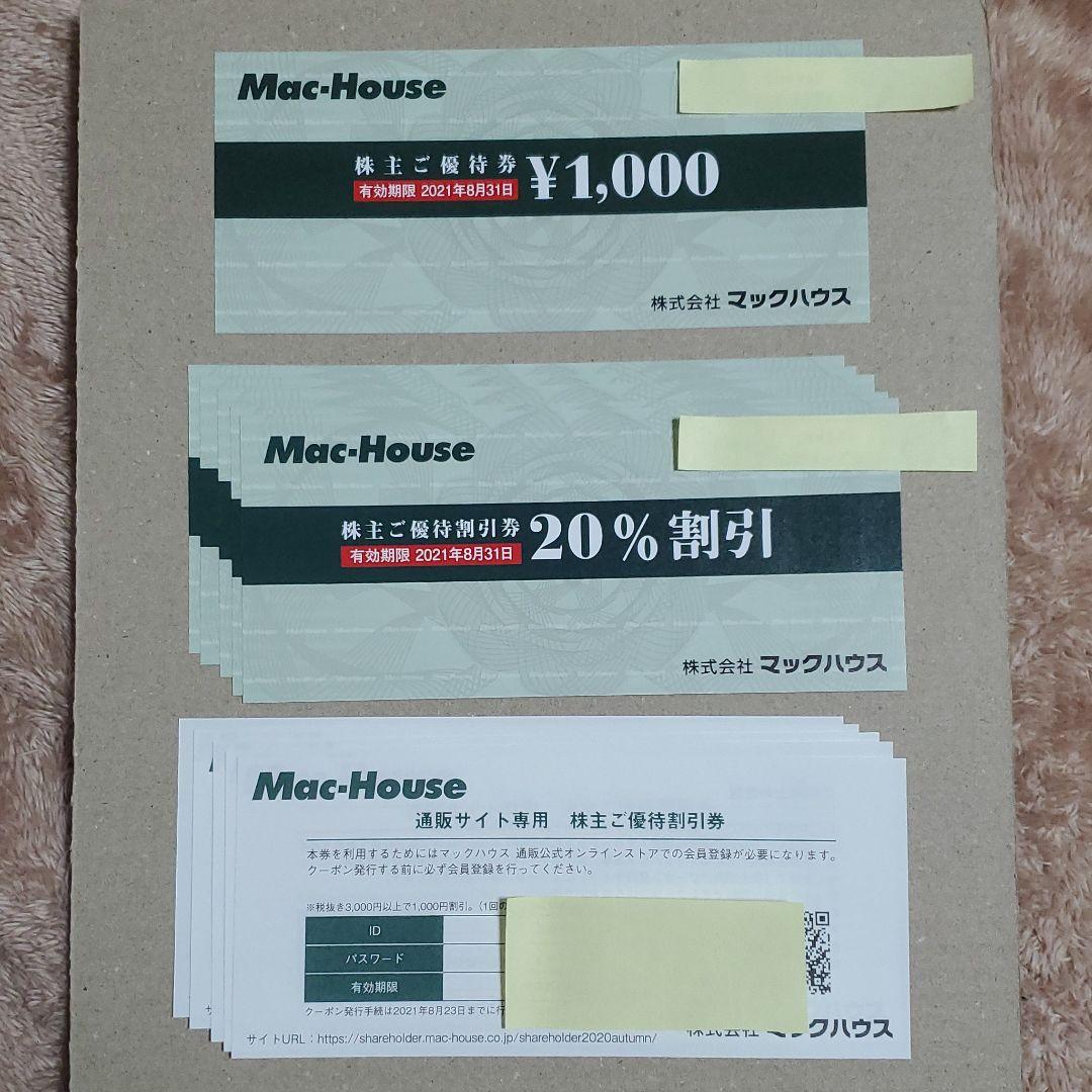 メルカリ マックハウス 株主優待券 ショッピング 1 050 中古や未使用のフリマ
