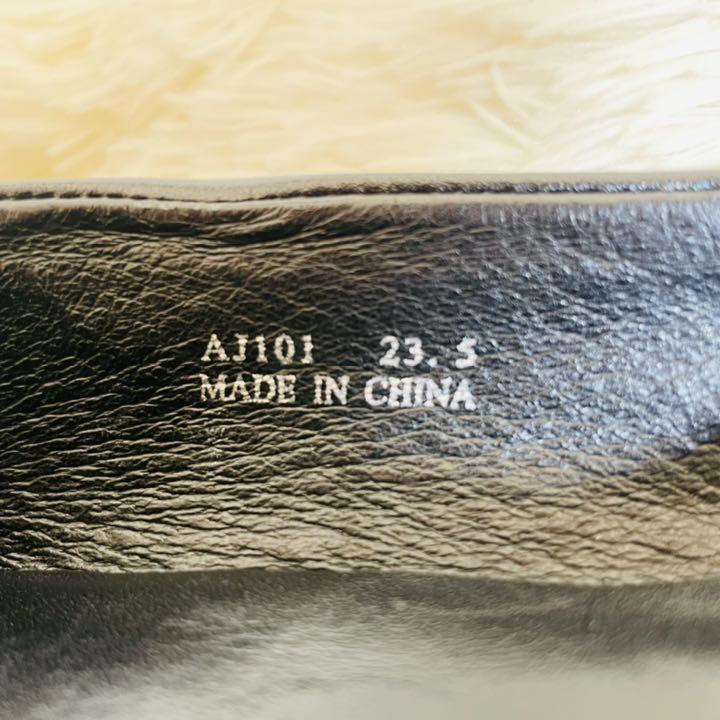 にカットの 希少デザイン✨イッセイミヤケ 革 黒 c21 24G1y-m36176030338 ローファー パンプス ヒールカット ⋲ですので