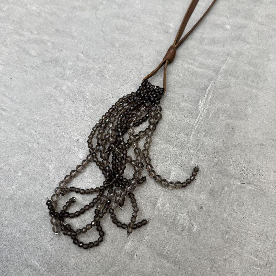 の*ん様 【美品】 ブルネロクチネリ ネックレス レザー ブラウン