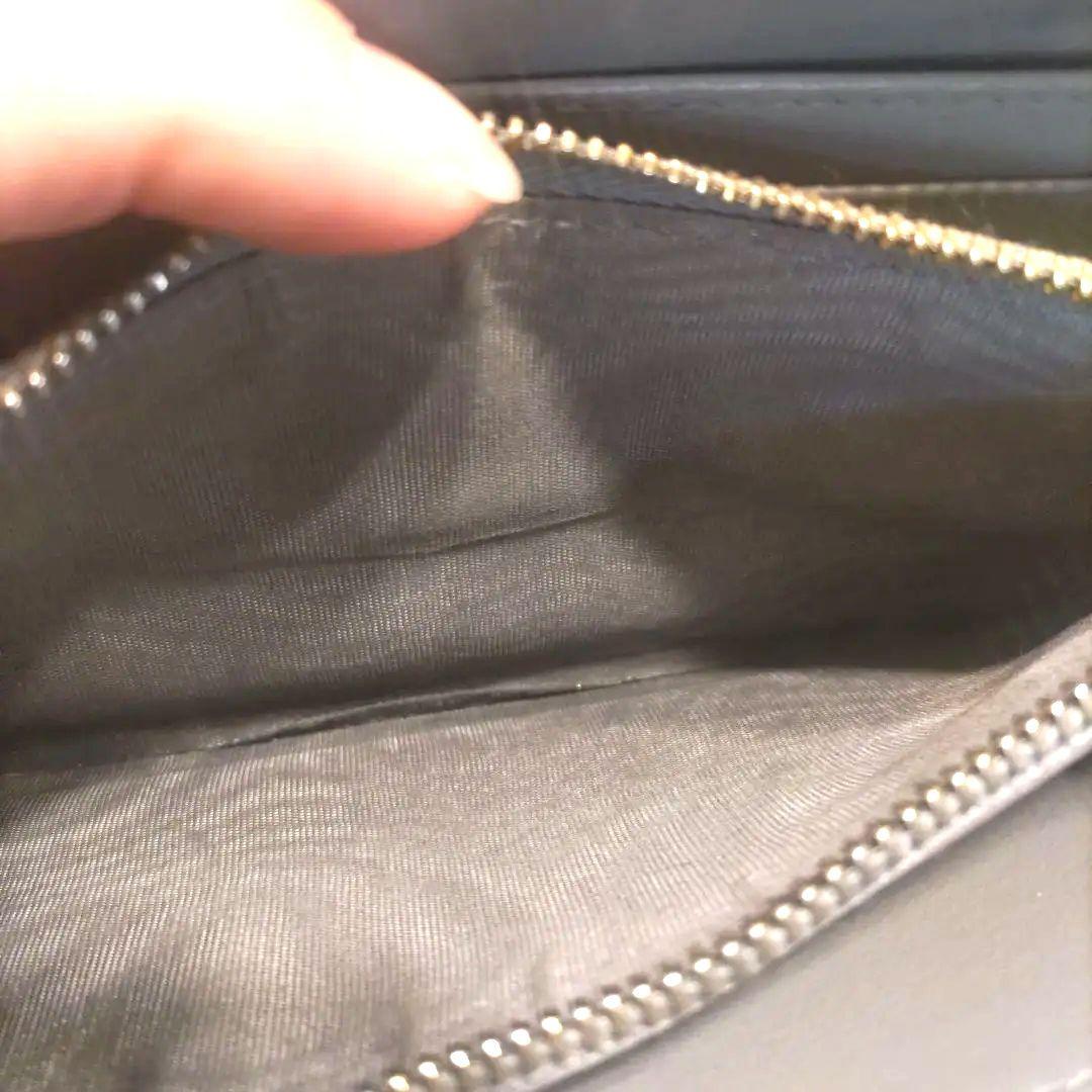 【DIOR】ディオールカナージュ/エナメル/ラウンド長財布/レディディオール