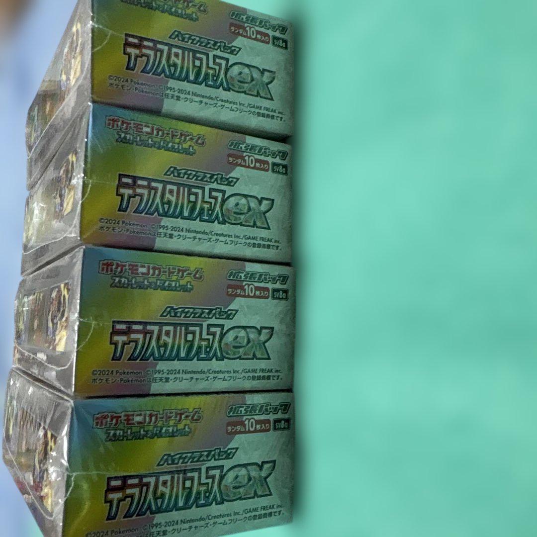 ポケモンカードテラスタルフェスex シュリンク付き4box - メルカリ