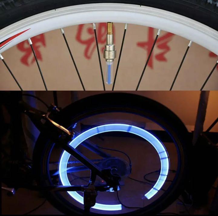 自転車 バルブライト Led バルブキャップ ホイールスポーク ライト セットアップ バルブキャップ 自転車 バルブライト Led バルブキャップ ホイールスポーク ライト セットアップ バルブキャップ