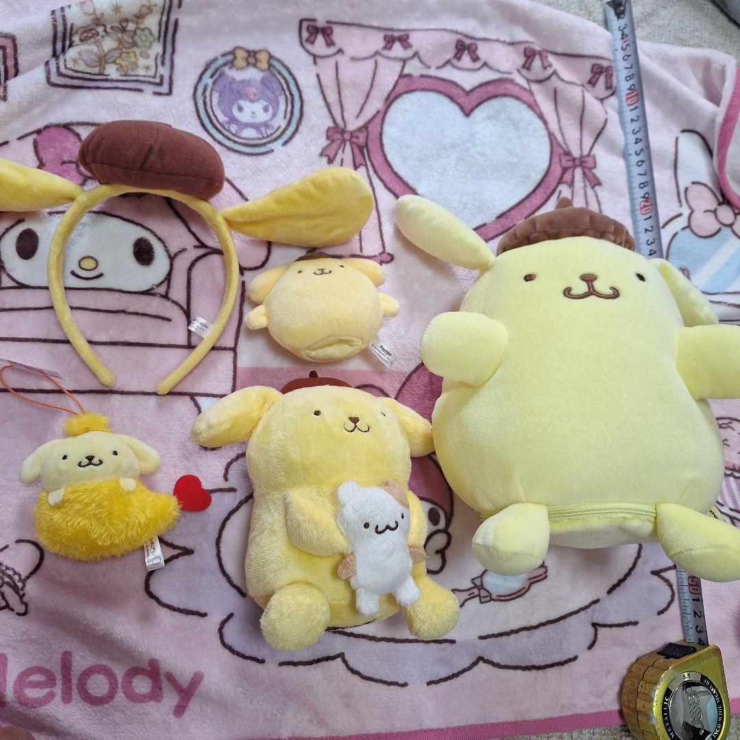 Sanrio サンリオ ポムポムプリン ぬいぐるみセット カチューシャ