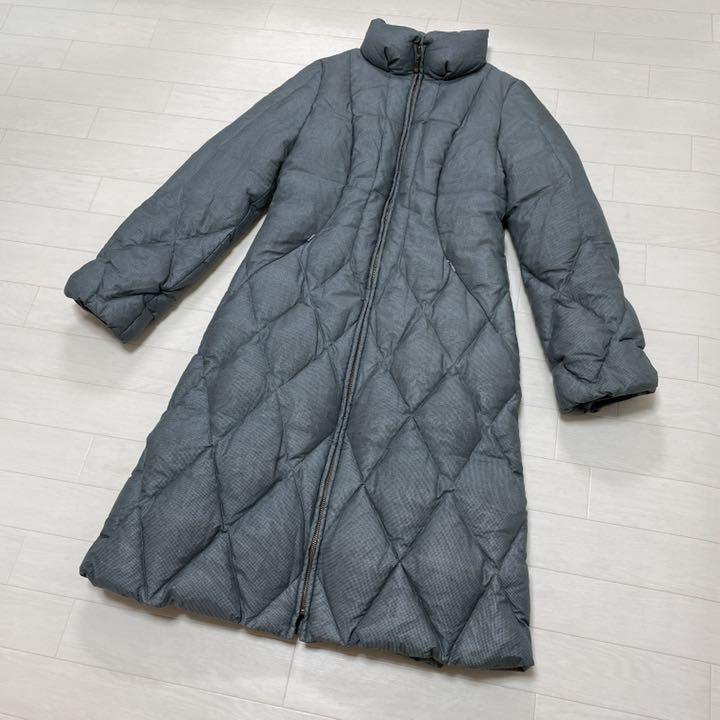【美品】Sybilla シビラ ツインセットコート　ウールコート　ダウン　M ウールブークレーロングコート(その他のコート・ブルゾン