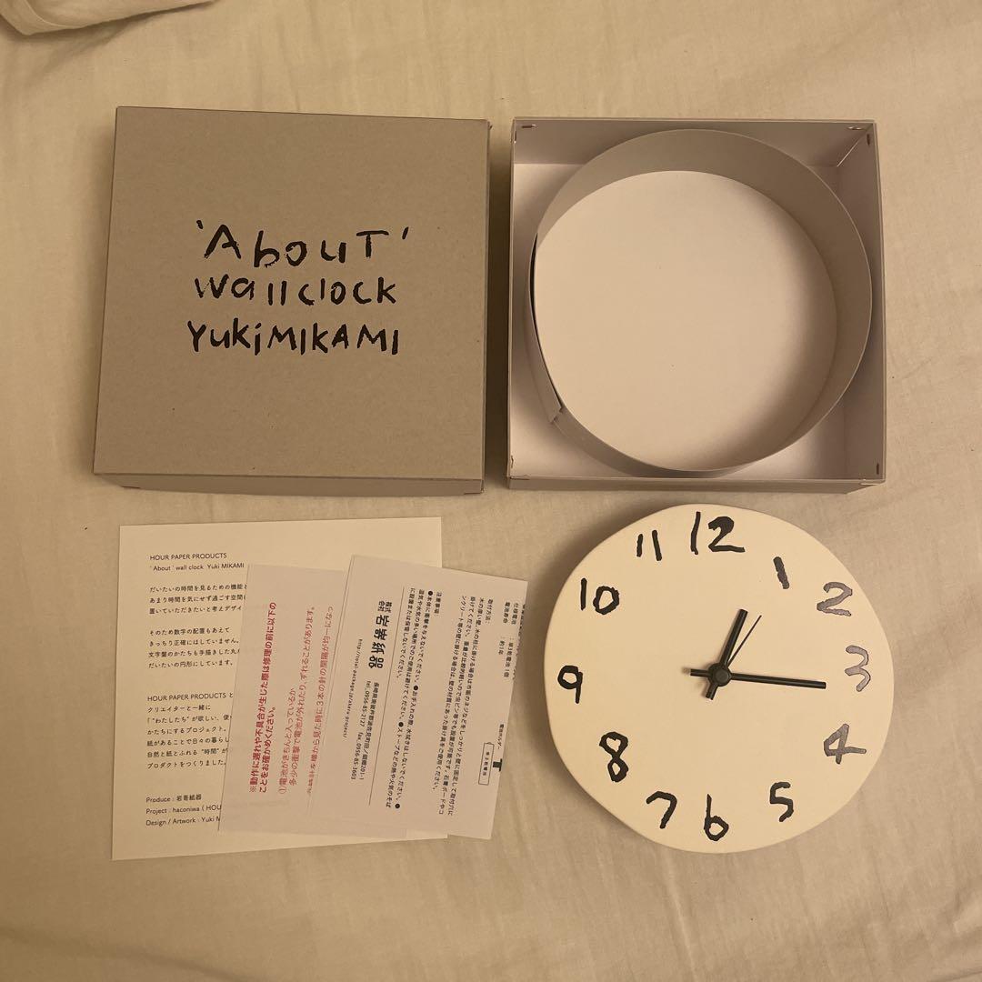 About ' wall clock 壁掛け時計 YUKI MIKAMI - メルカリ