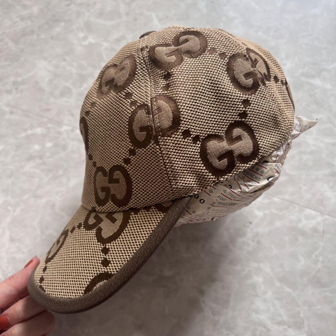 GUCCI ジャンボGGキャンバス ベースボールキャップ