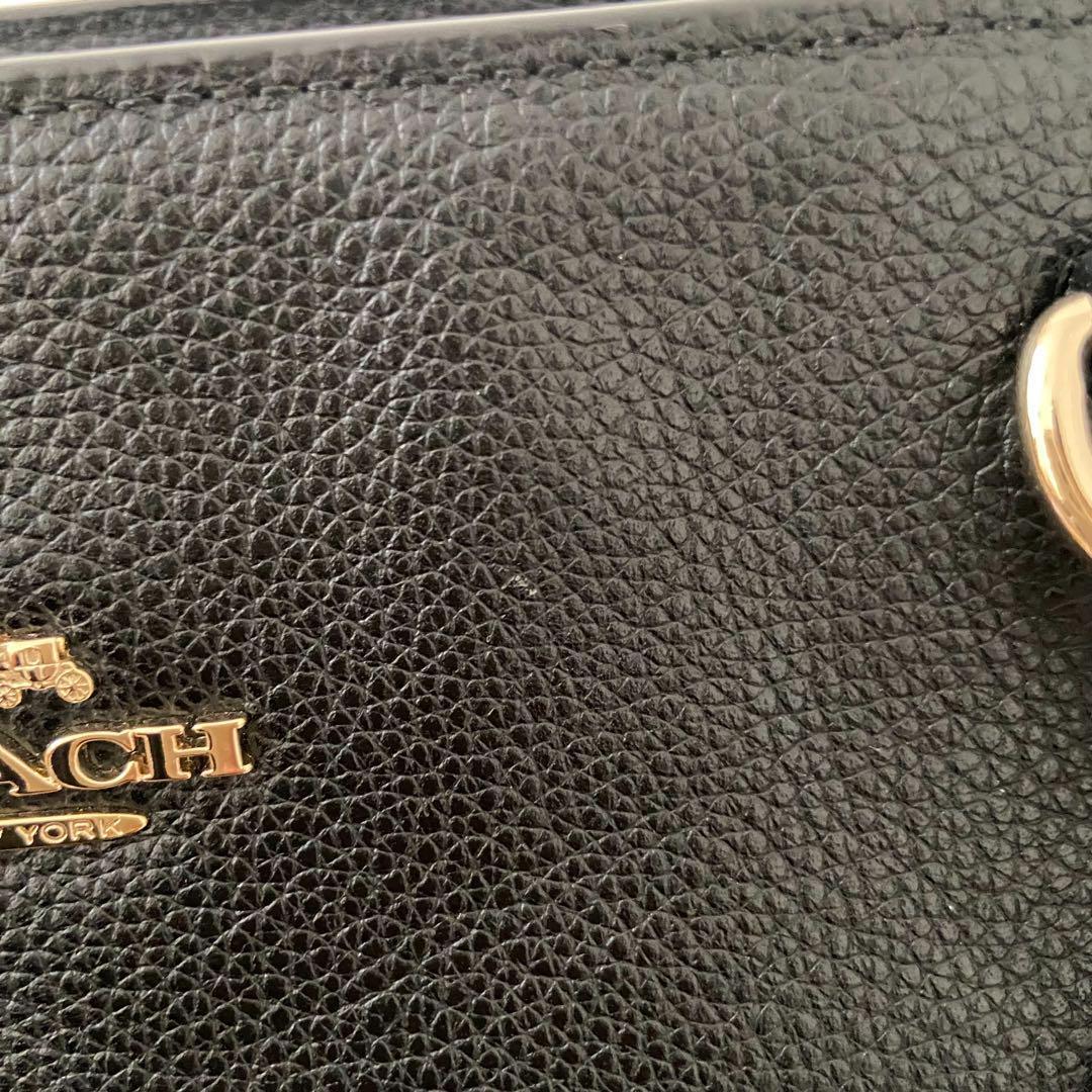 超美品 COACH ソフィア チェーン トートバッグ A4 肩掛け 金