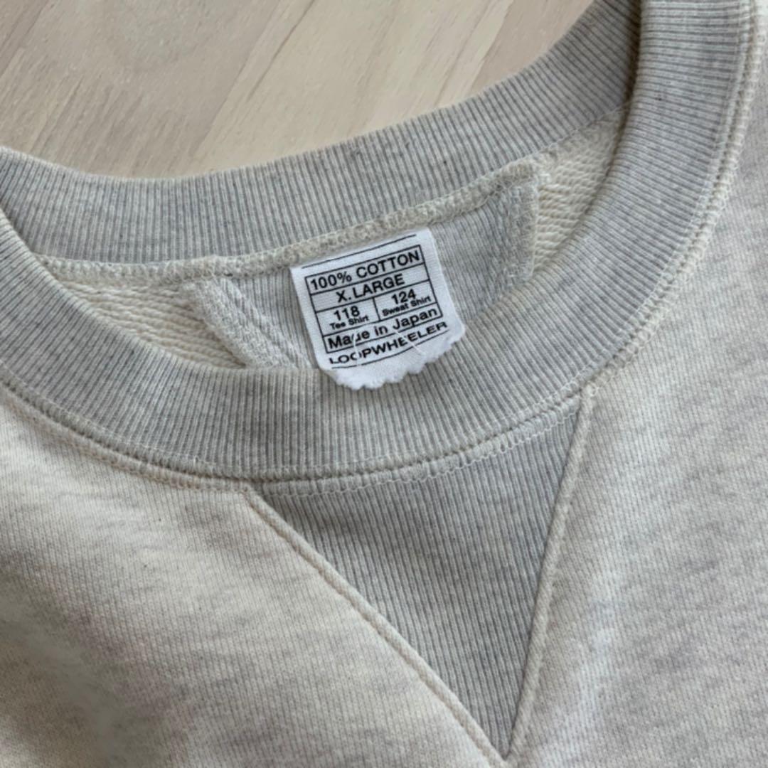 お得正規店 ループウィラー 丸胴吊り編みクルースウェット オートミール RXUEZ-m36198624195 定番NEW