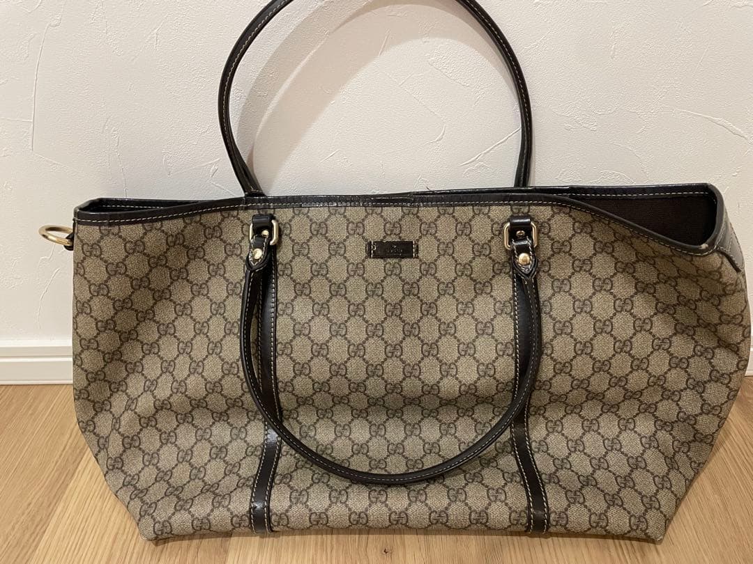 GUCCI トートバッグ ベージュ ブラウン