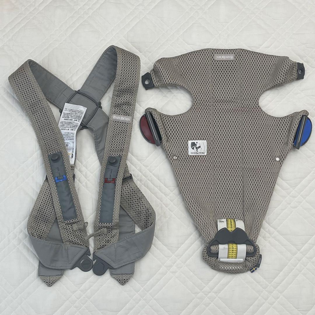 【美品】ベビービョルン ベビーキャリア MINI Airメッシュ グレージュ