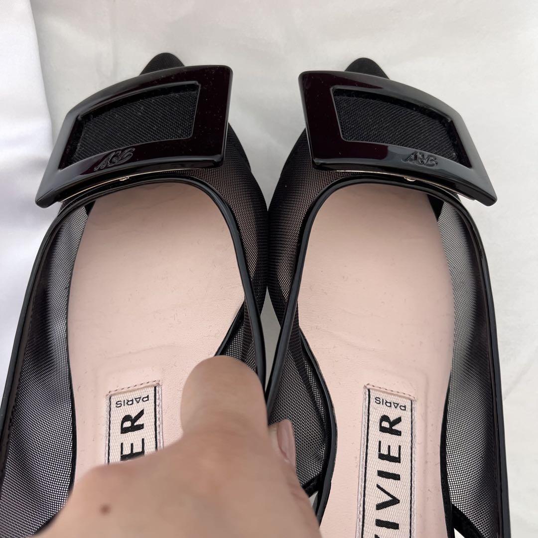 Mira 　Roger Vivier ゴメッティーヌ ネット バレリーナ