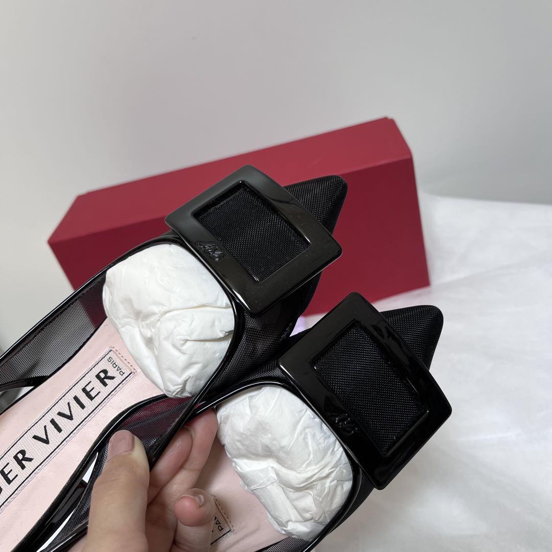 Mira 　Roger Vivier ゴメッティーヌ ネット バレリーナ