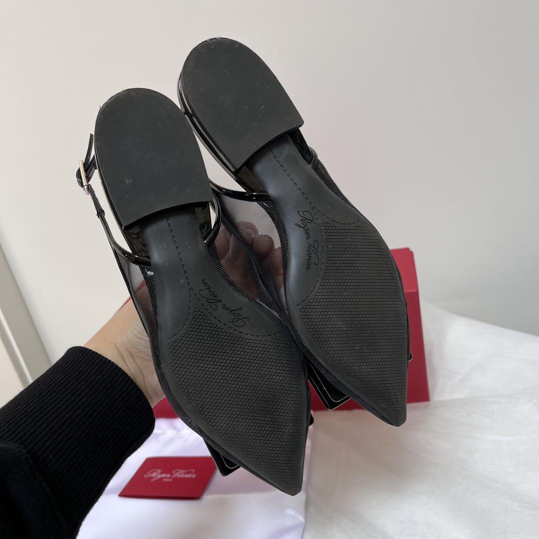 Mira 　Roger Vivier ゴメッティーヌ ネット バレリーナ