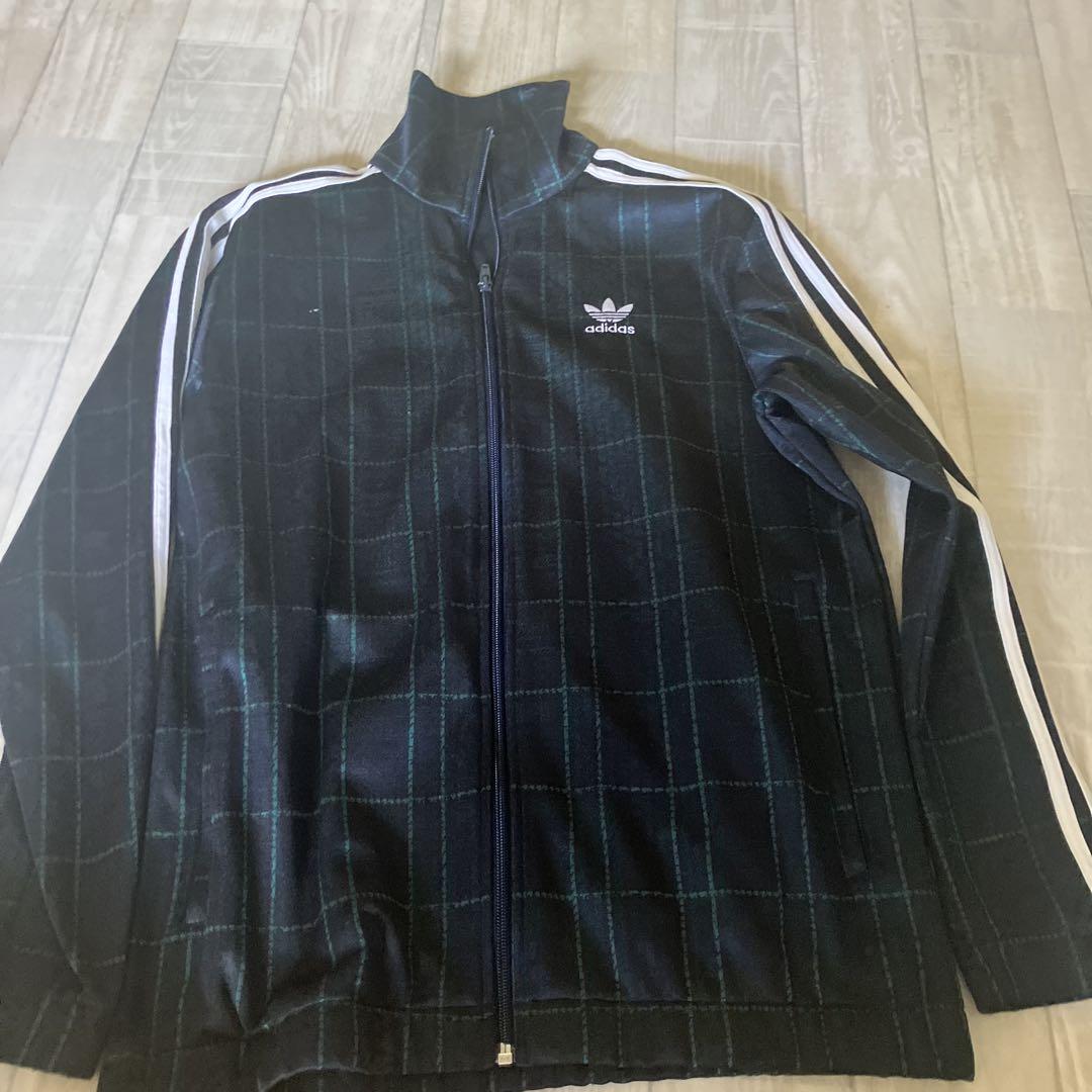 adidas アディダス タータン チェック トラックジャケット